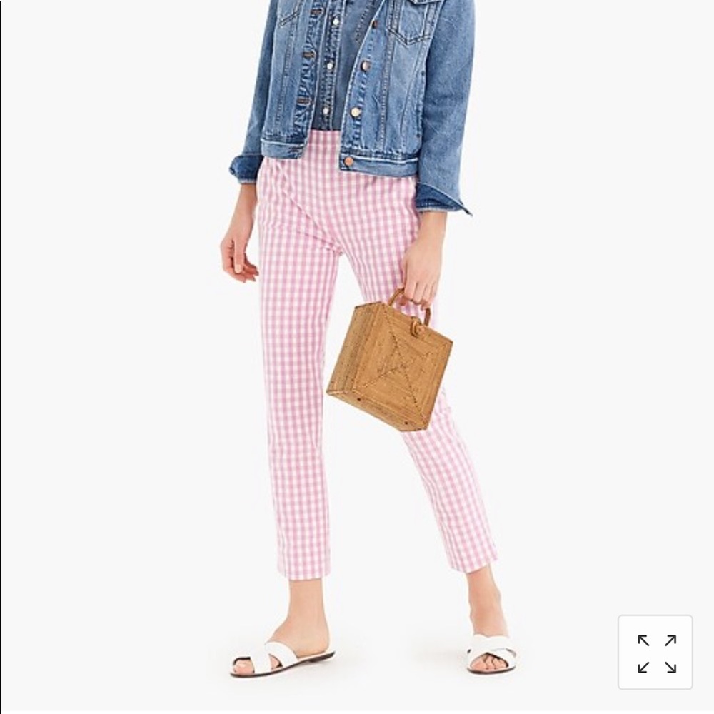 JCrew size 4 Martie Gingham in bi-stretch